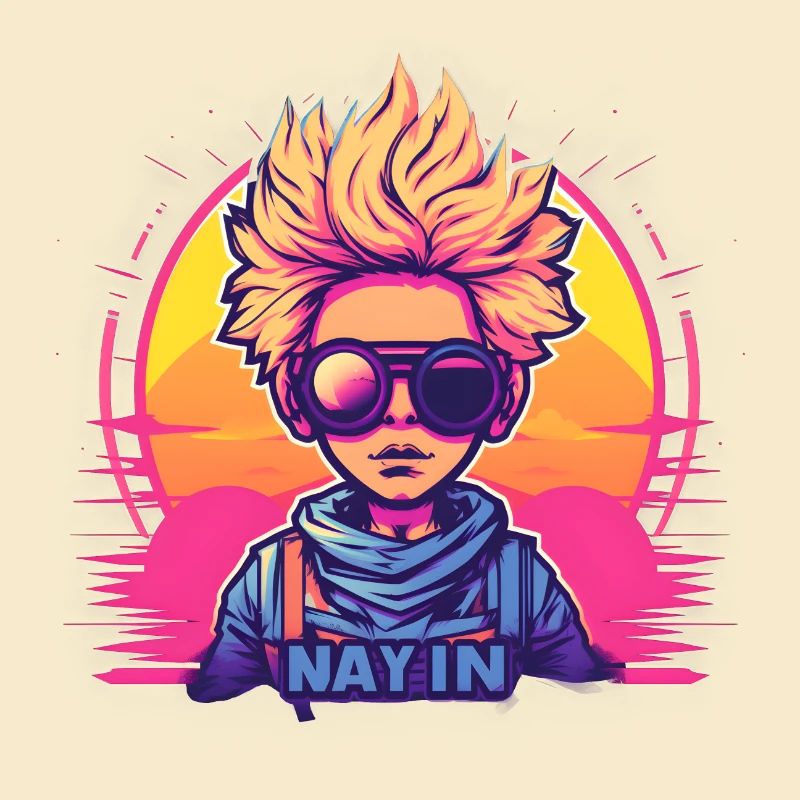 Synthwave Boy Sunset