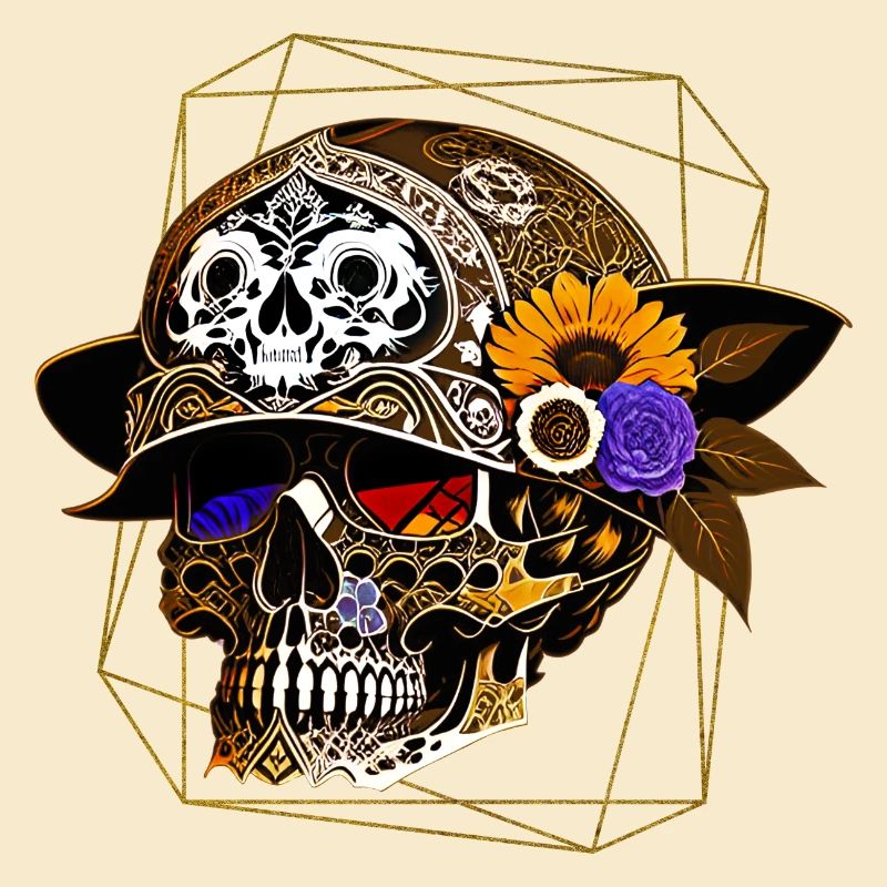 Skull mit Helm