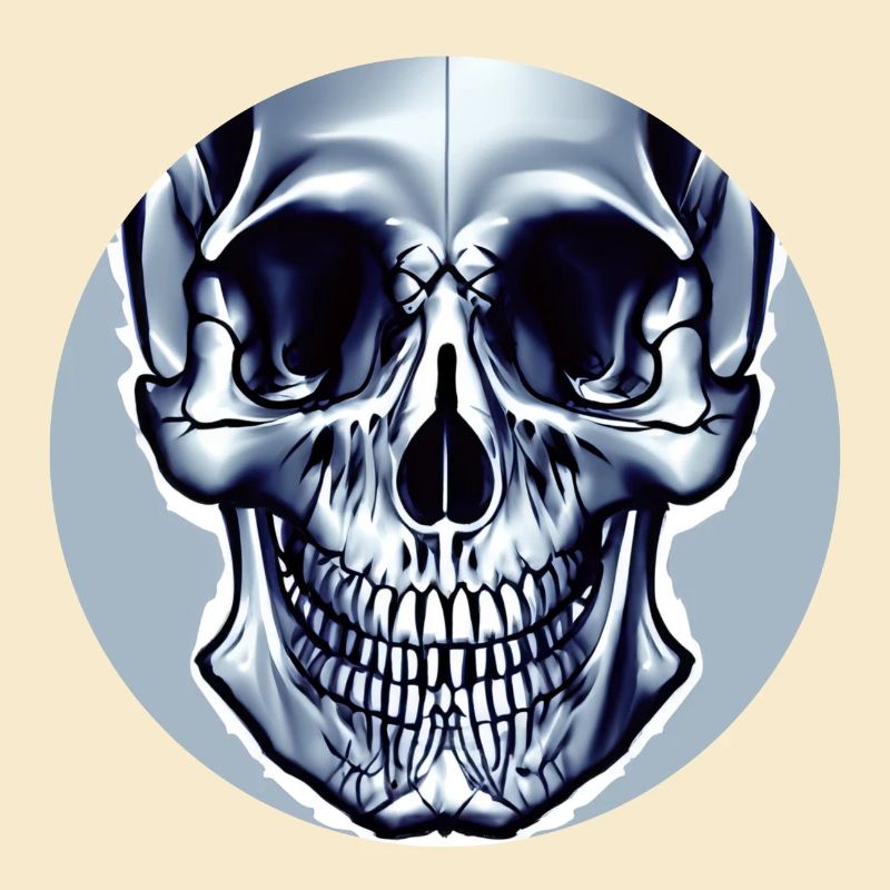 Grey Skull - Abstract