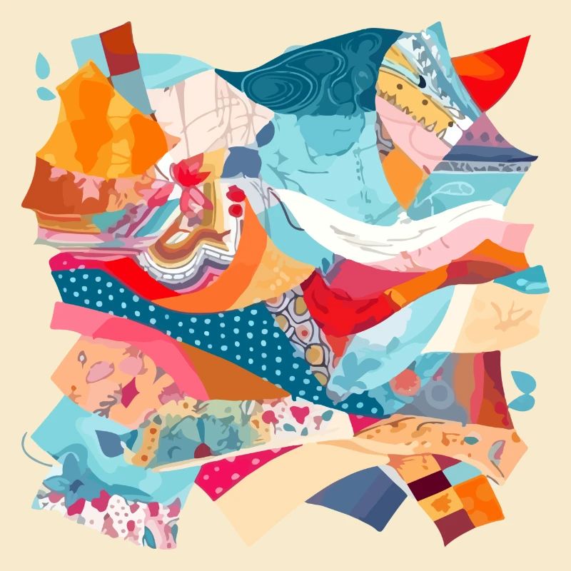 Patchwork aus Stoff Nr. 3