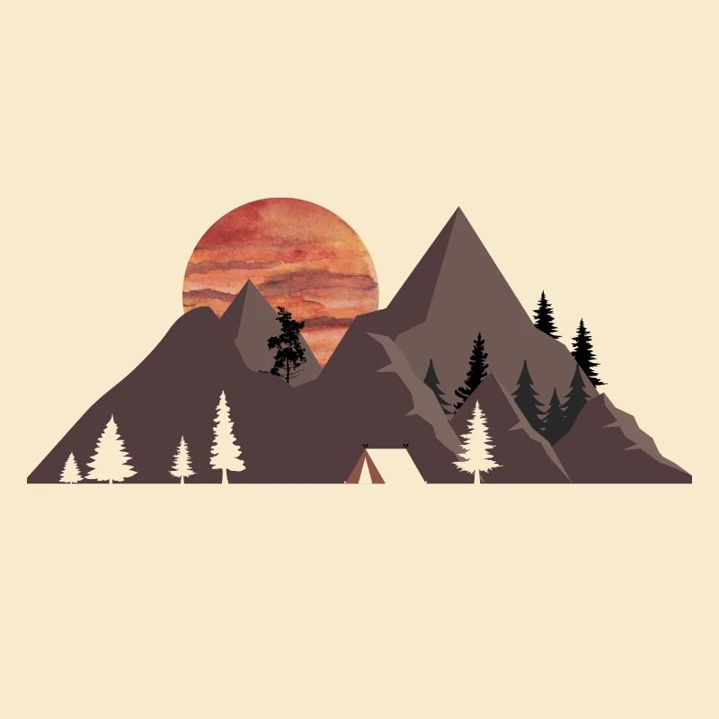 Mountain camping- gift idea for camping lovers
