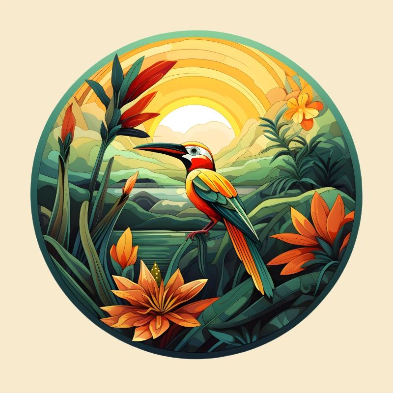Vogel im Paradies