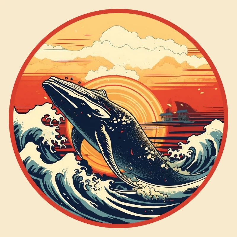 Whale Ukiyo-e 2