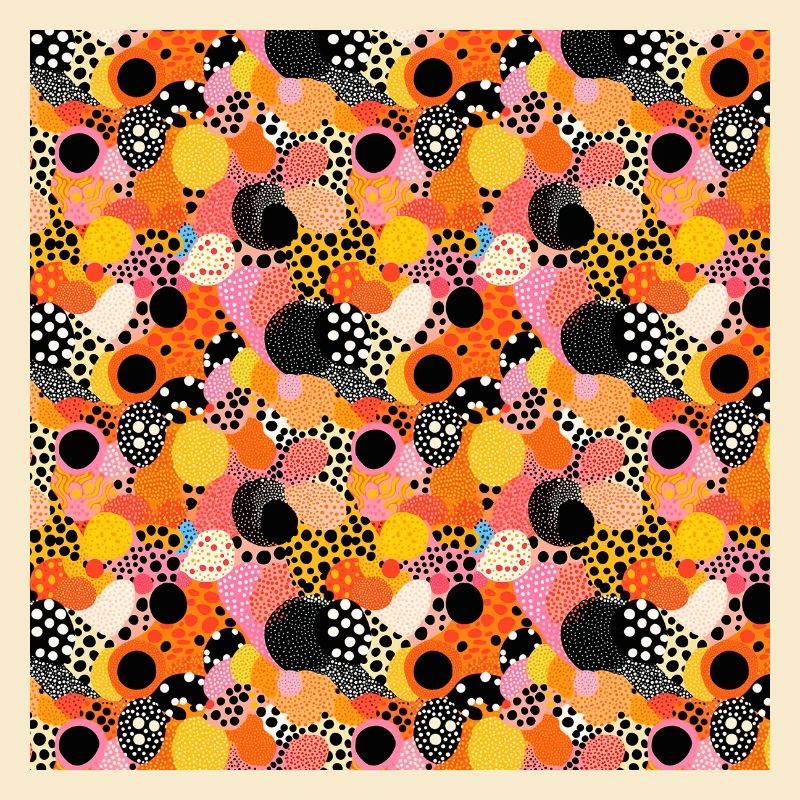 Abstract Seamless Pattern Shapes Lines Modern Art