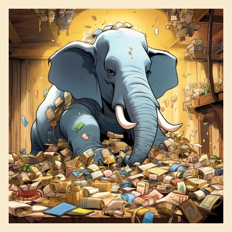 Comic style Elephant