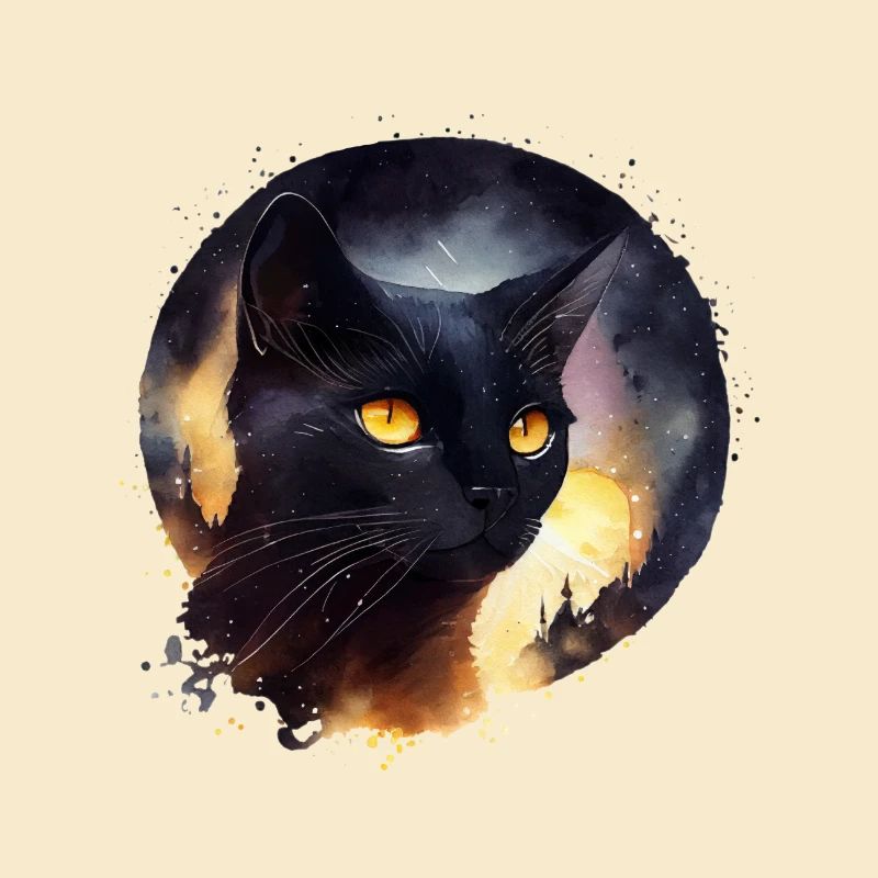 Schwarze Katze