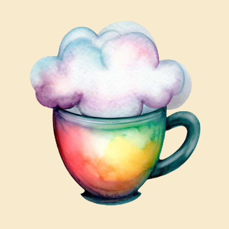 Kaffee mit Wolke