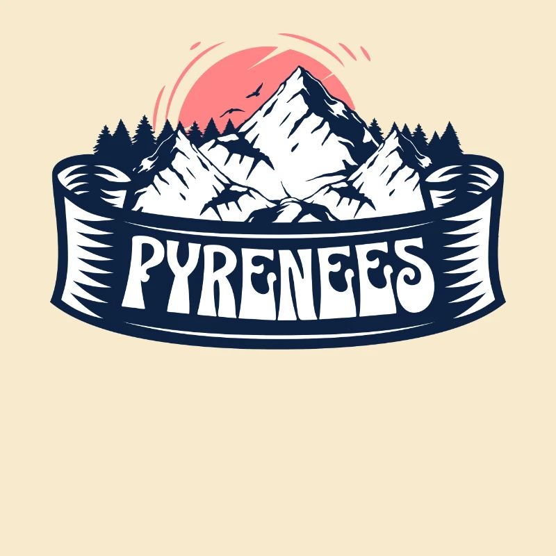 Pyrénées Montagnes Rouge Coucher de soleil