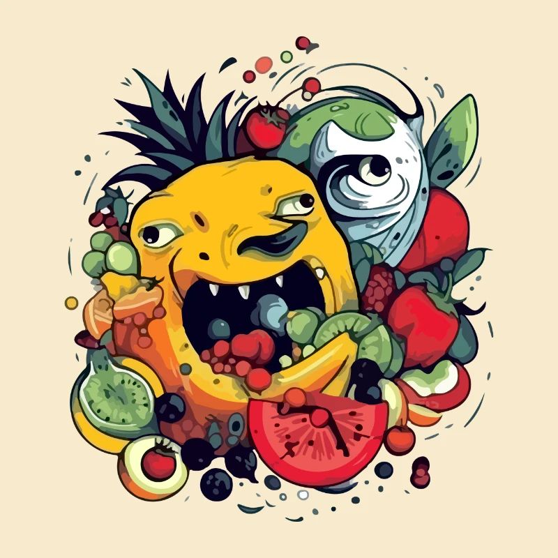 Fruit-devouring pineapple