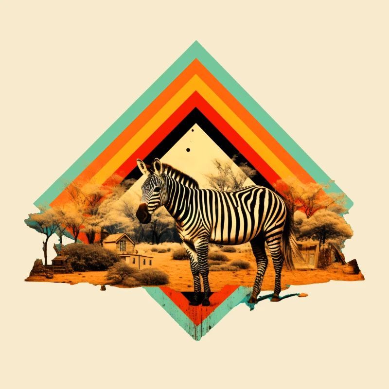 Zebra in der Savanne