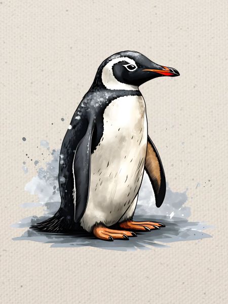 Pinguin auf Eisscholle