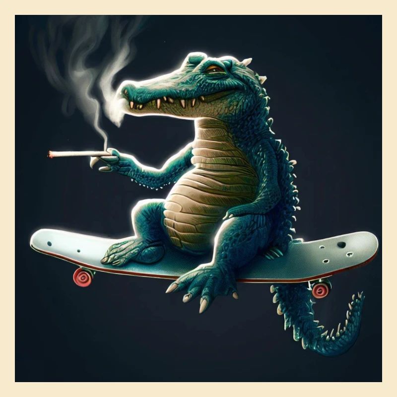 Steiniges Krokodil