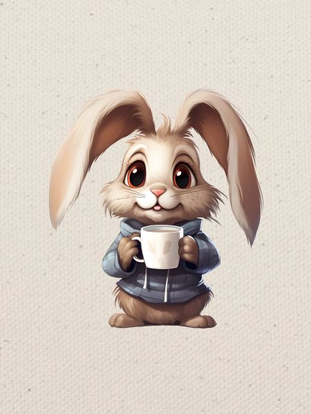 Hase am Morgen