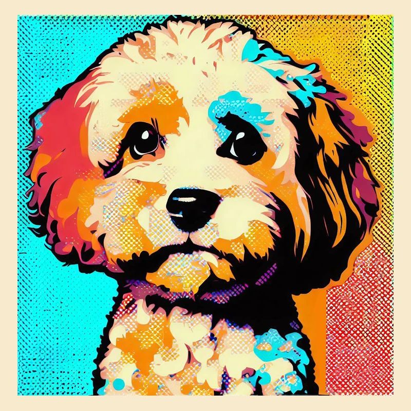 Cavapoo Pop Art