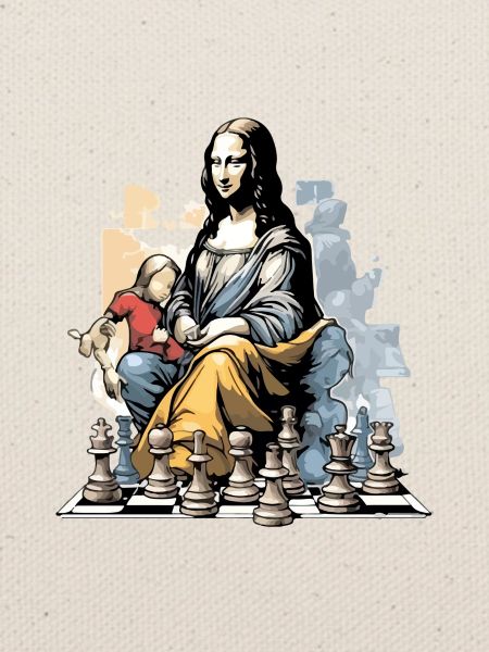 Mona im Schachklub