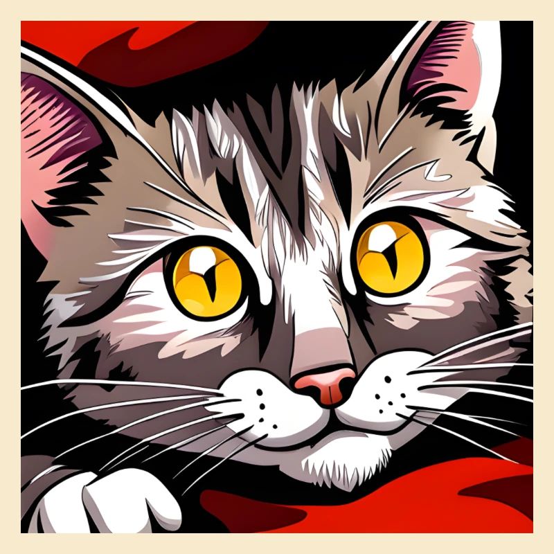 Niedliche Katze Bettelnde Augen