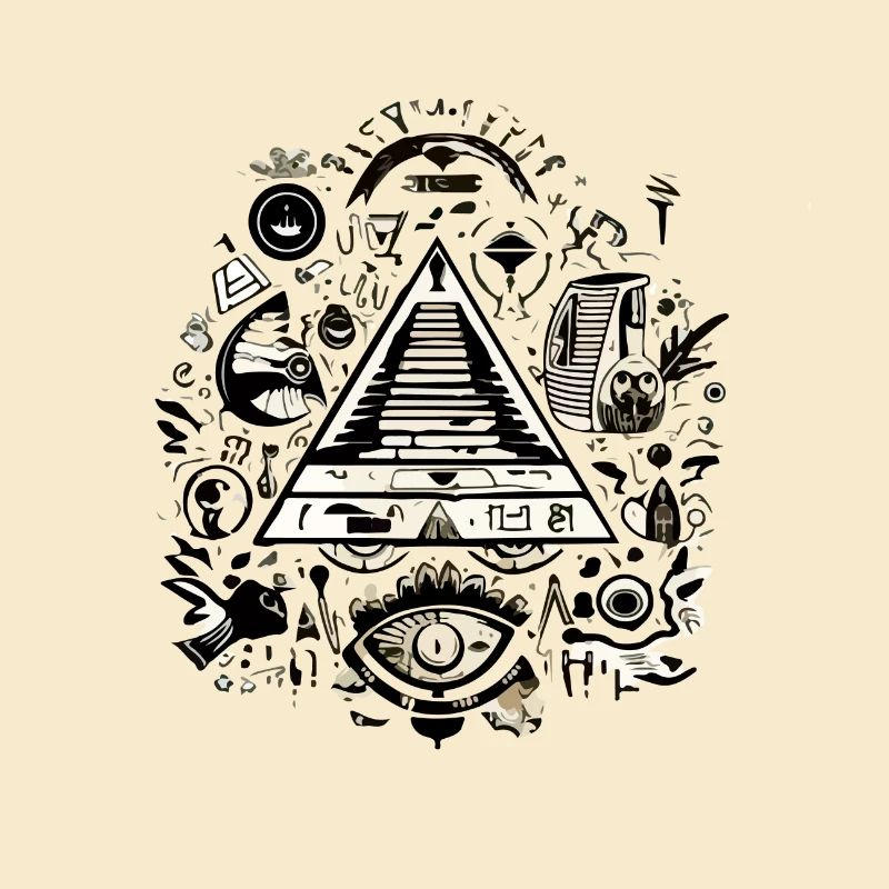 Auge und Pyramide