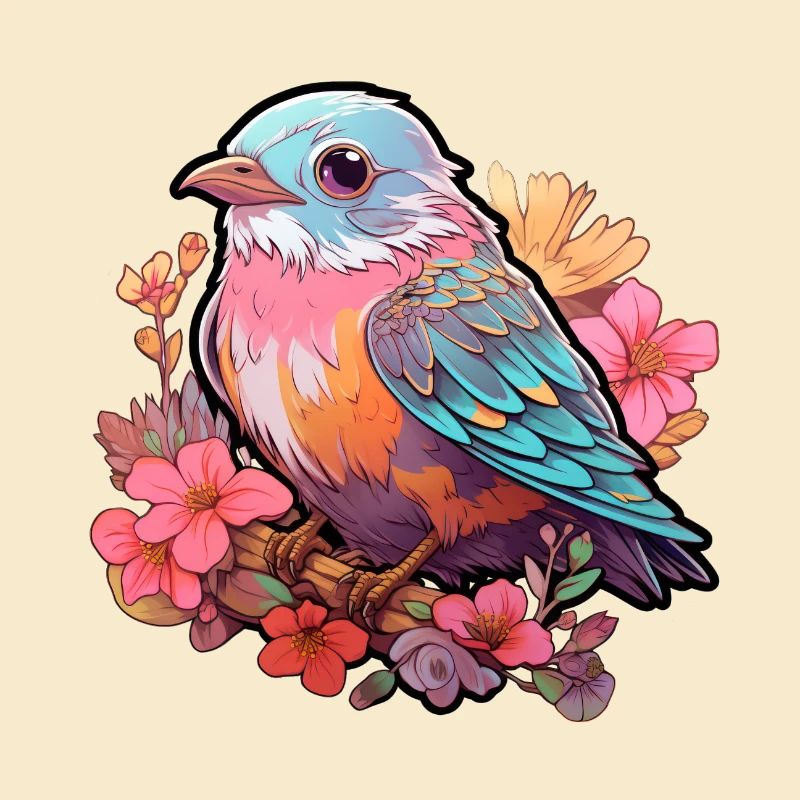 Vogel Blumen