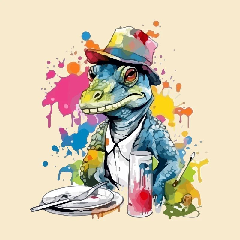 Liko the crocodile painter