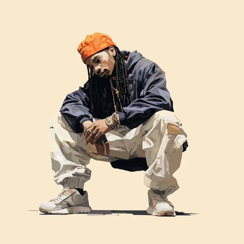 geduckter Hiphopper
