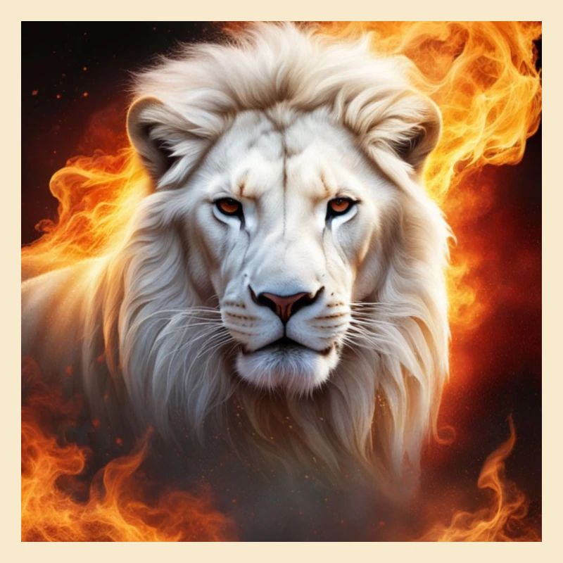 White Animal Feuerlöwe