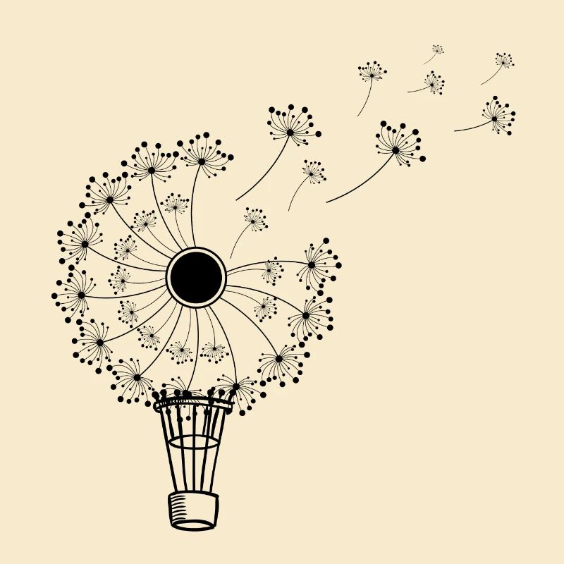 Löwenzahn-Heißluftballon