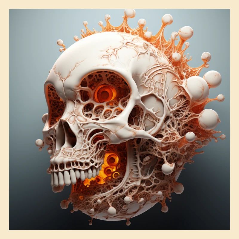 melting mandelbulb 3d vector sceleton