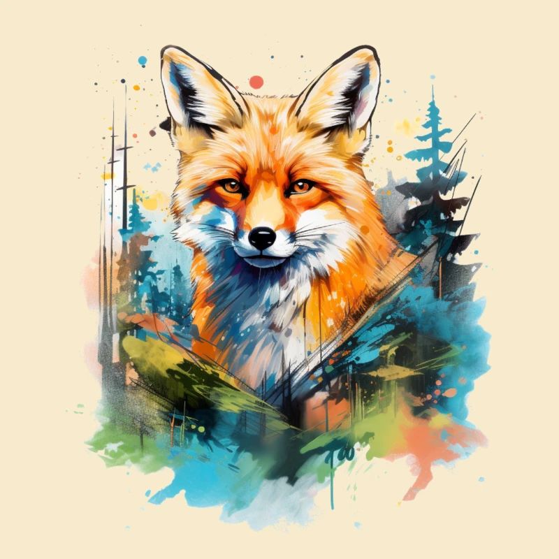 Rotfuchs, Aquarellfuchs