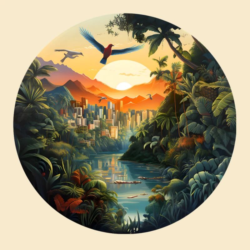 Eine Stadt im Amazonas