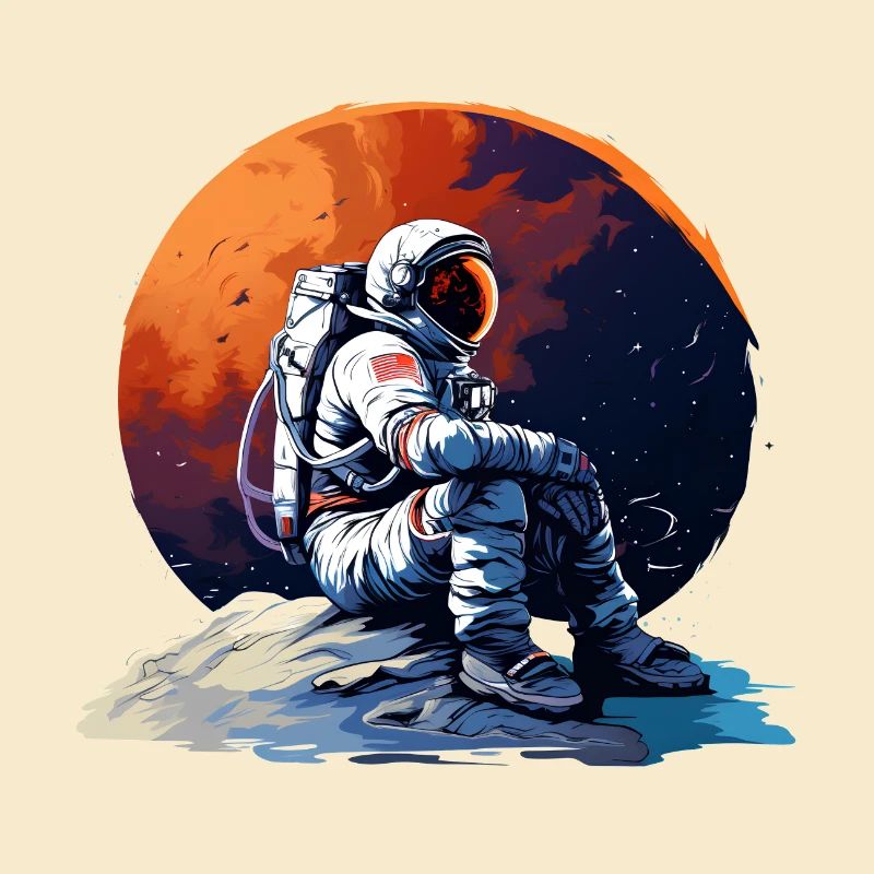 Gestrandeter Astronaut