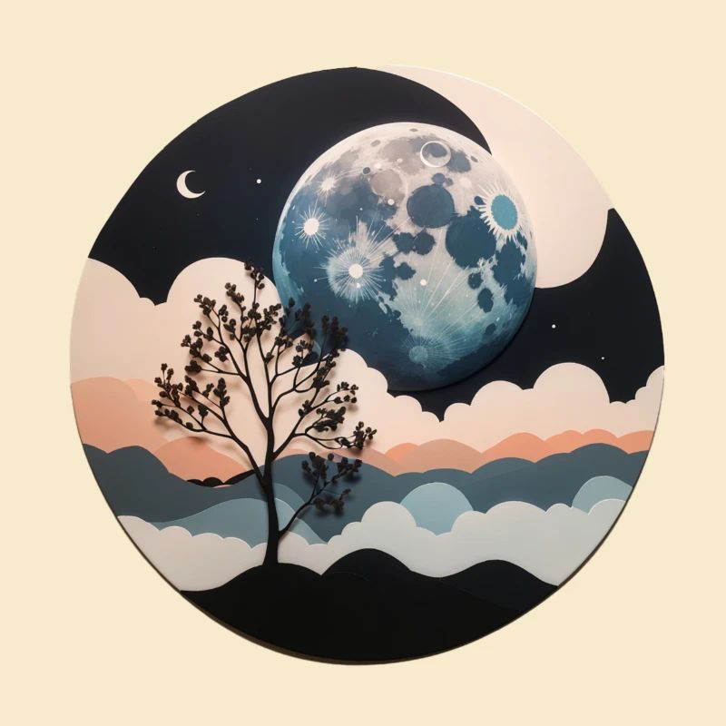 minimalistic moon
