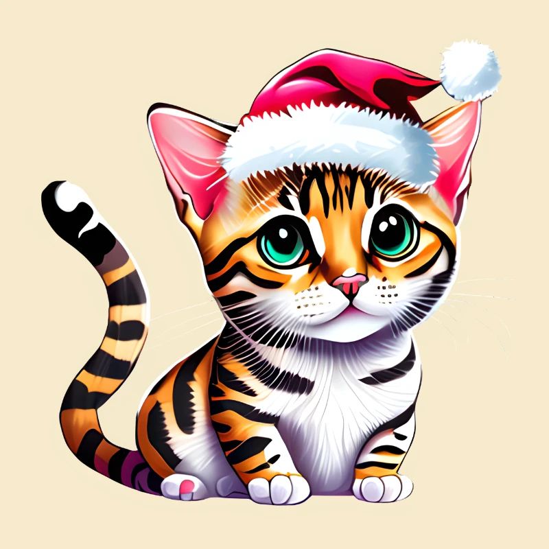 Bengal chat propriétaire chat chaton noël
