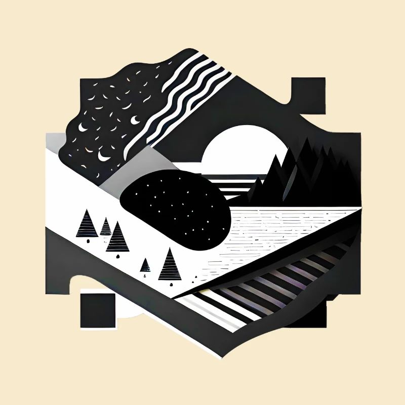 Collage Modern-Stil/ Landschaft