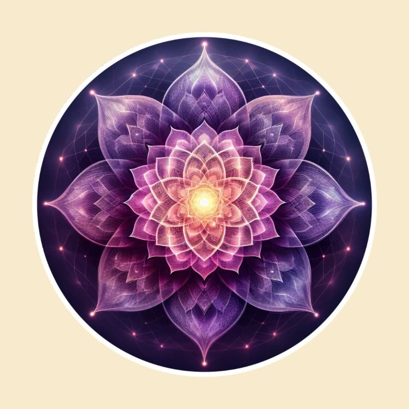 Blume der Kraft - Kronenchakra