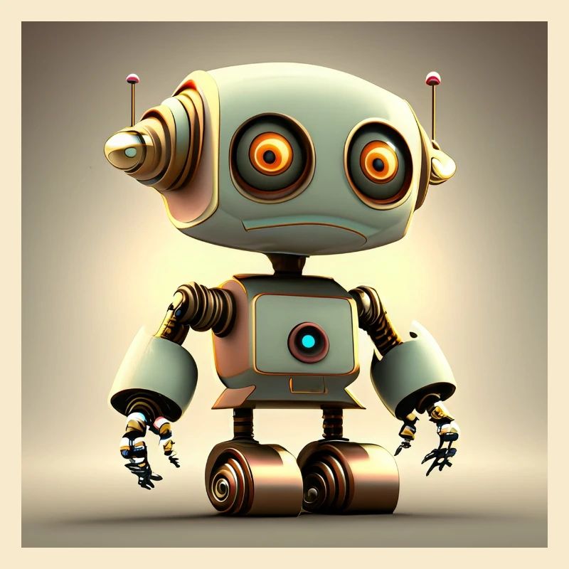 Happy Halloween cute robot fun