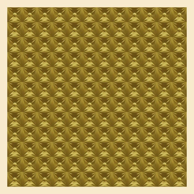 Diamond Tufting pattern Gold