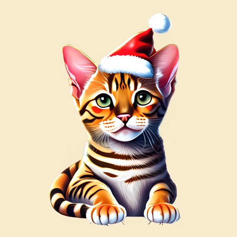Bengalkatze Kätzchen Weihnachten Bengalkätzchen