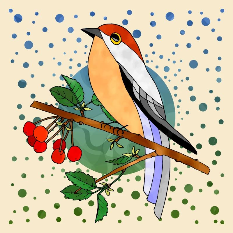 Bunter Vogel