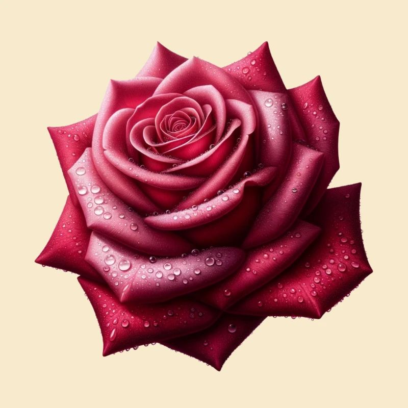 Realistisches Rosendesign