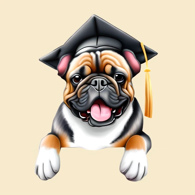 Bachelor Bulldogge Studium Hunde Schulabschluss