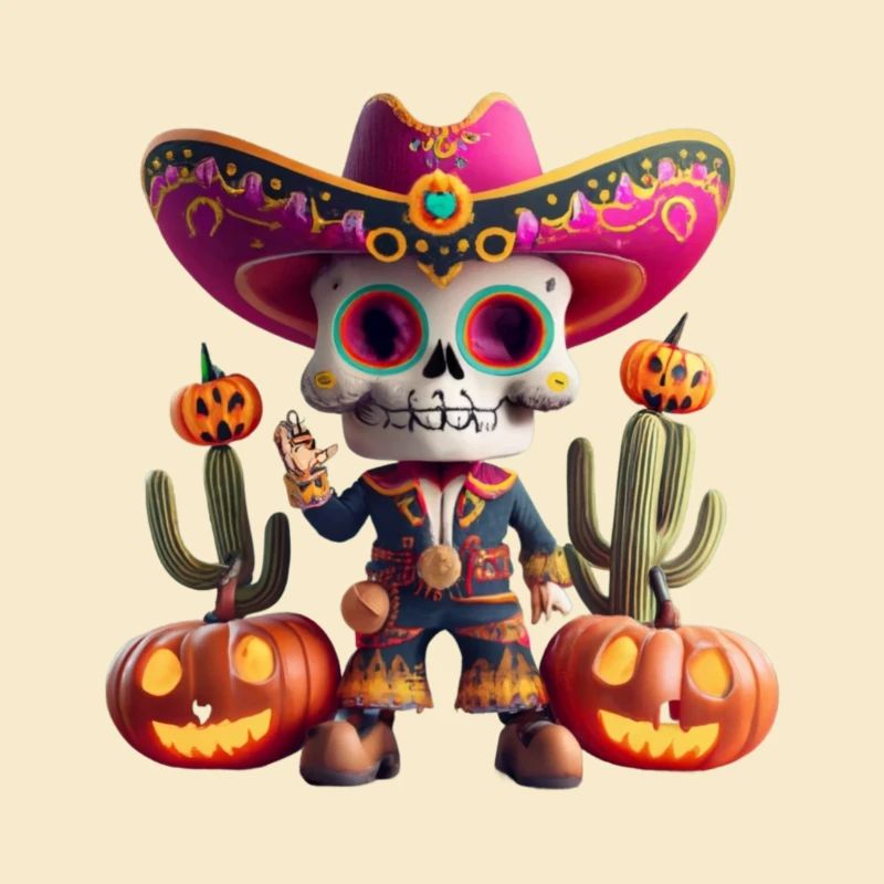 Roberta with cute skull