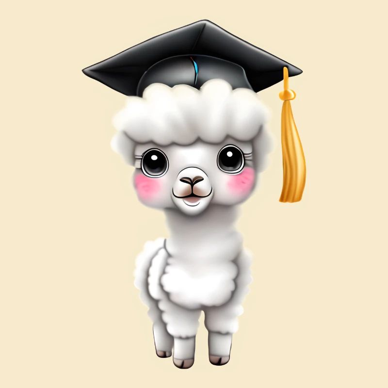 Bachelor Alpaka Studium Absolvent Schulabschluss