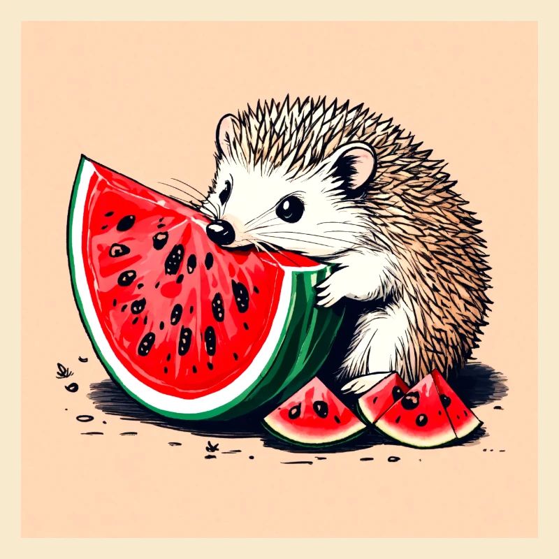 Wassermelonen-Igel