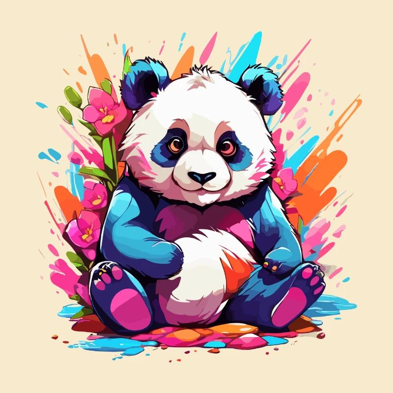 Bunter Panda