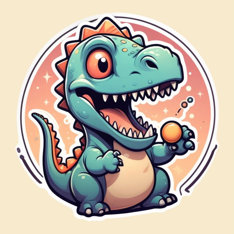Karikatur-Dinosaurier