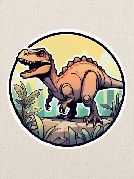 Karikatur-Dinosaurier
