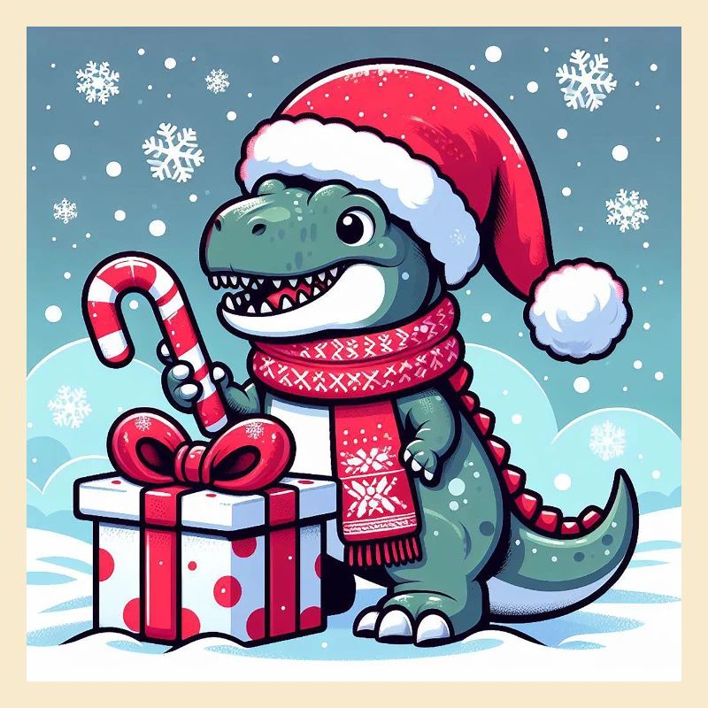 T-Rex de Noël