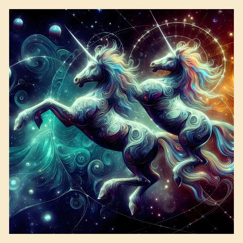 Doppel Einhorn Dystopisch