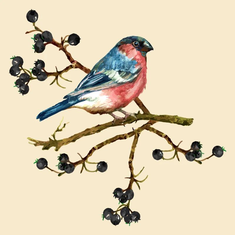 Bunter Vogel