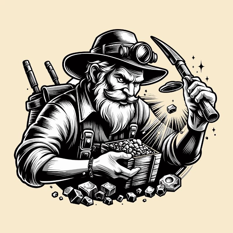 Cooler bärtiger Mann